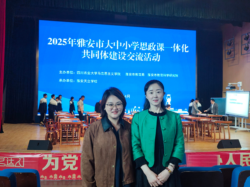 马克思主义学院教师参加2025年雅安市大中小学思政课一体化共同体建设交流活动